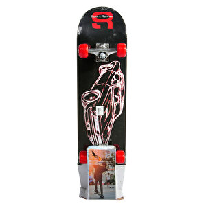 Xslide Skateboard Kaykay-kirmizi-si̇yah