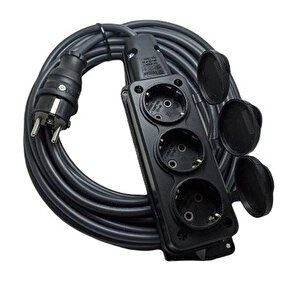 Hiva Hv808 30 Metre 3 Lü Kauçuk Uzatma Kablo  3x2,5