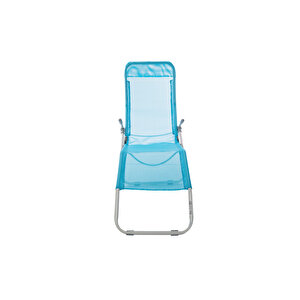 Andoutdoor Tumbona Katlanır Şezlong-mavi̇