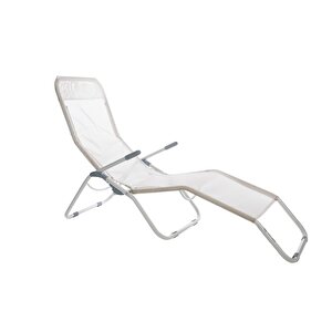 Andoutdoor Tumbona Katlanır Şezlong-gri̇