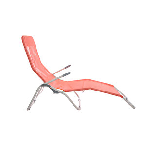 Andoutdoor Tumbona Katlanır Şezlong-kirmizi