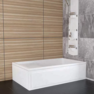 140x80x44 Mini Oturmalı Düz Küvet