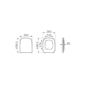 Vitra 147 003 909 S20 Klozet Kapağı