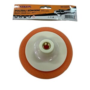 Nikon 12550tm Polisaj Süngeri 125 Mm Turuncu Orta Sert