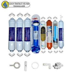 Swun Chyan Kapalı Kasa Su Arıtma Cihazları Sertifikalı 8li B12alkali+detox+ Filmtec Mebran   Mineral