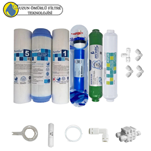 Purefer Açık Kasa Çift Sedimentli Sertifikalı 6li Filmtec Dupon Mebran  Alkalili