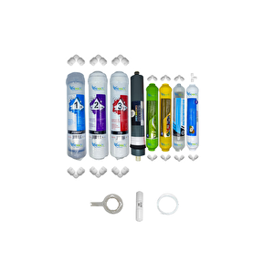 Kapalı Kasa Su Arıtma Cihazları Std  8li Platinium Mebran Alkali+mineral+detox+tatlandırıcı Set