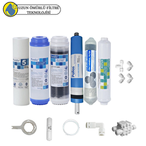 Purefer Açık Kasa Çift Karbonlu Sertifikalı 6li Pallas Mebran Şeffaf 4lü Mineral