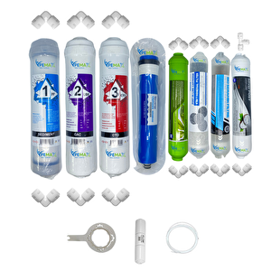 Kapalı Kasa Su Arıtma Cihazı  Std 8li Reverse Osmosis Mebranlı Set