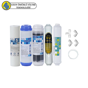 Purefer Açık Kasa Çift Karbonlu Sertifikalı 5li Mebransız B12 Alkalili