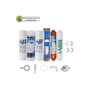 Purefer Açık Kasa Çif Sedimentli Sertifikalı 6li Vontron Helixfil Yüksek Tds Mebran  Mineralli