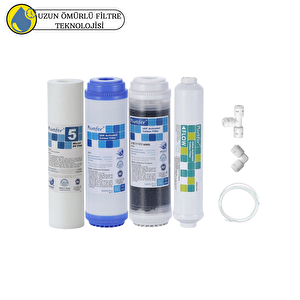 Purefer Açık Kasa Çift Karbonlu Sertifikalı 4lü  Filtre I