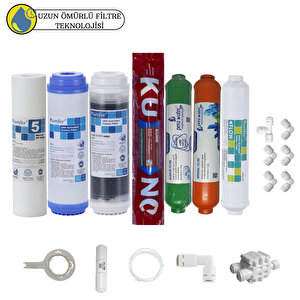 Purefer Açık Kasa Çift Karbonlu Sertifikalı 7li Orijinal Lg Kuno Mebran  Mineral+alkali