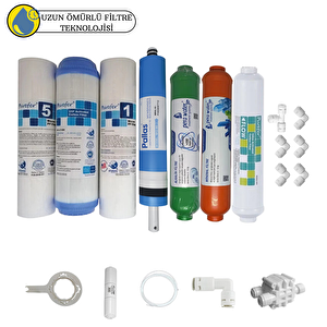 Purefer Açık Kasa Çift Sedimentli Sertifikalı 7li Pallas Mebran  Mineral+alkali
