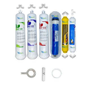 Kapalı Kasa Su Arıtma Cihazlarına  Hft  6li Reverse Osmosis Mebran Mineral+tatlandırıcı