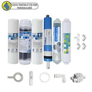 Purefer Açık Kasa Çift Sedimentli Sertifikalı 6li Pallas Mebran Şeffaf 4lü Mineral