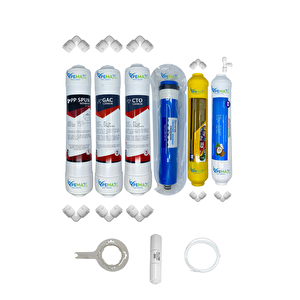 Kapalı Kasa Su Arıtma Cihazlarına  Ecomax   6li Reverse Osmosis Mebran Mineral+tatlandırıcı