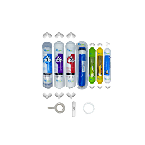 Kapalı Kasa Su Arıtma Uygun Std  7li Reverse Osmosis Mebran Alkali+mineral+tatlandırıcı Set