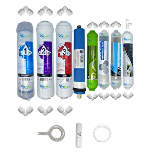 Kapalı Kasa Su Arıtma Cihazı  Std 8li Vontron Mebran Alkali+şeffaf Mineral+detox+gümüş Iyon Tat