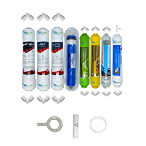 Kapalı Kasa Su Arıtma  Ecomax 8li Reverse Osmosis Mebran Alkali+mineral+detox+tatlandırıcı