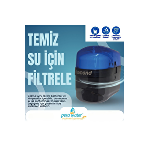 Pera Water Diamond İthal Taiwan Filtreli 6 Aşamalı Alkali Su Arıtma Cihazı (night Blue) Pompasız