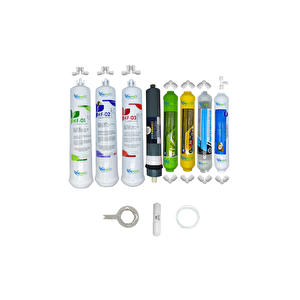 Kapalı Kasa Su Arıtma Cihazlarına  Hft  8li Platinium Mebran Alkali+mineral+detox+tatlandırıcı