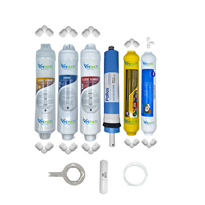 Kapalı Kasa Su Arıtma Cihazlarına Uygun Eco  6li Pallas Mebran Mineral+tatlandırıcı Set