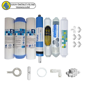 Purefer Açık Kasa Çift Sedimentli Sertifikalı 7li Pallas Mebran Şeffaf 4lü Mineral+b12 Alkali