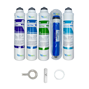 Kapalı Kasa Su Arıtma Cihazlarına  Tak Çevir  5li Reverse Osmosis Mebran   Tatlandırıcı