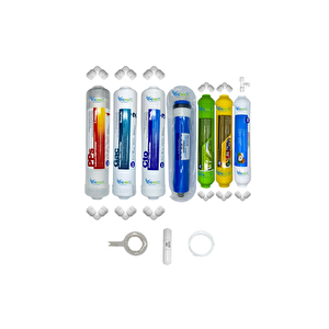 Kapalı Kasa Su Arıtma Cihazlarına Stdmax 7li Reverse Osmosis Mebran Alkali+mineral+tatlandırıcı
