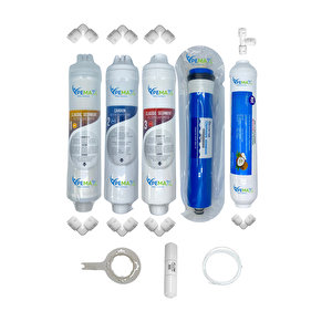 Kapalı Kasa Su Arıtma Cihazlarına Uygun Eco  5li Reverse Osmosis Mebran Tatlandırıcı Set