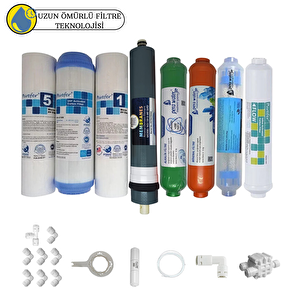 Purefer Açık Kasa Çift Sedimentli Sertifikalı 8li Platinium Mebran  Mineral+alkalili+detox