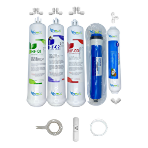 Kapalı Kasa Su Arıtma Cihazlarına  Hft  5li Reverse Osmosis Mebran  Mineralli Tatlandırıcı