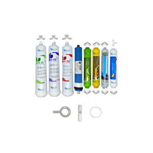 Kapalı Kasa Su Arıtma Cihazlarına  Hft  8li Vontron Mebran Alkali+mineral+detox+tatlandırıcı