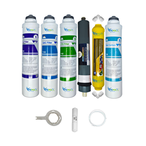 Kapalı Kasa Su Arıtma Cihazlarına  Tak Çevir   6li Platinium Mebran Mineral+tatlandırıcı