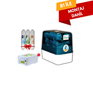 Deluxe 7 Aşamalı +3 Lü Ön Filtre Seti Pompalı Su Arıtma Cihazı