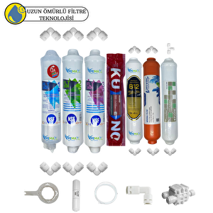 Kapalı Kasa Su Arıtma Uygun Sertifikalı 7lı Orijinal Lg Kuno Mebran Purefer+mineral+b12 Set