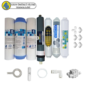 Purefer Açık Kasa Çift Sedimentli Sertifikalı 7li Platinium Mebran Şeffaf 4lü Mineral+b12 Alkali