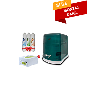 Stong Kapalı Kasa 7 Aşamalı Ultra Alkali+extra Mineralli Pompalı Su Arıtma Cihazı