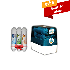 Deluxe 7 Aşamalı +3 Lü Ön Filtre Seti Pompasız Su Arıtma Cihazı