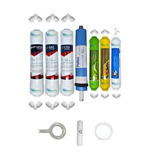 Kapalı Kasa Su Arıtma Cihazlarına  Ecomax   7li Pallas Mebran Alkali+mineral+tatlandırıcı