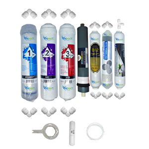 Kapalı Kasa Su Arıtma Cihazı  Std 7li Platinium Mebran B12 Alkali+şeffaf Mineral+gümüş Iyon
