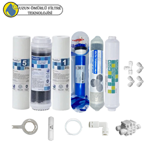 Purefer Açık Kasa Çift Sedimentli Sertifikalı 6li Filmtec Dupon Mebran Şeffaf 4lü Mineral