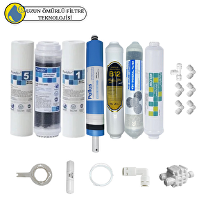 Purefer Açık Kasa Çift Sedimentli Sertifikalı 7li Pallas Mebran Şeffaf 4lü Mineral+b12 Alkali