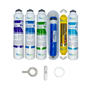 Kapalı Kasa Su Arıtma Cihazlarına  Tak Çevir   6li Reverse Osmosis Mebran Mineral+tatlandırıcı
