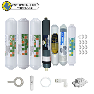 Purefer Kapalı Kasa Su Arıtma Cihazlarına  Sertifika 7li B12 Alkali+platinium Mebran 4lü Mineral