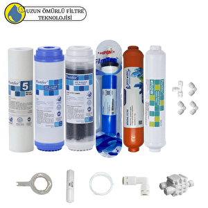 Purefer Açık Kasa Çift Karbonlu Sertifikalı 6li Filmtec Dupon Mebran  Mineralli