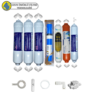 Swun Chyan Kapalı Kasa Su Arıtma Sertifikalı 7li B12alkali+mineral Vontron Helixfil 4000 Tds Mebran