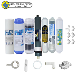 Purefer Açık Kasa Çift Karbonlu Sertifikalı 7li B12alkali+platinium Mebran Şeffaf 4lü Mineralli