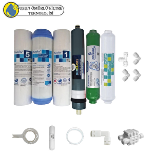 Purefer Açık Kasa Çift Sedimentli Sertifikalı 6li Platinium Mebran  Alkalili